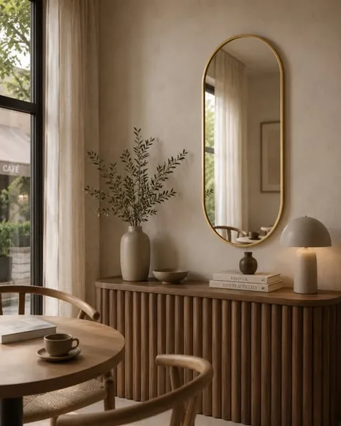 Full Length Sleek Designer Capsule Wall Mirror
